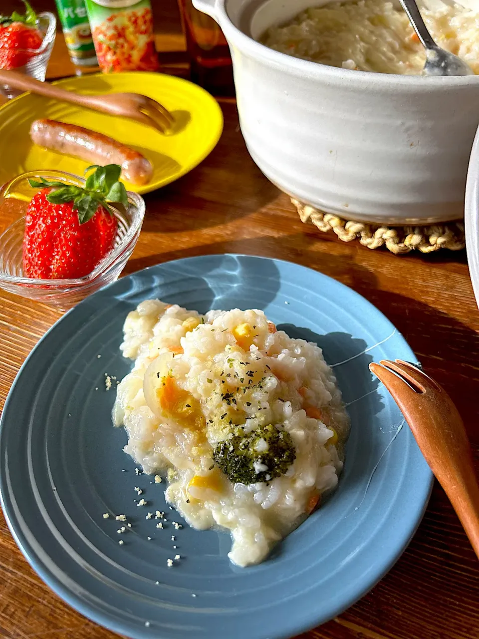 スモークサーモンとコーンのリゾット|ＭＡＲＵＥ家の食卓さん