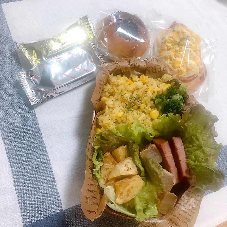 Snapdishの料理写真:三男男子高校生弁当|mickyさん