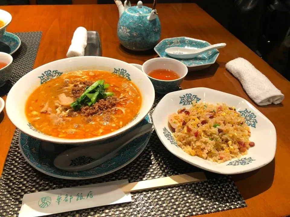 担々麺🍜🍥定食なのだ☺️|みちるなのださん