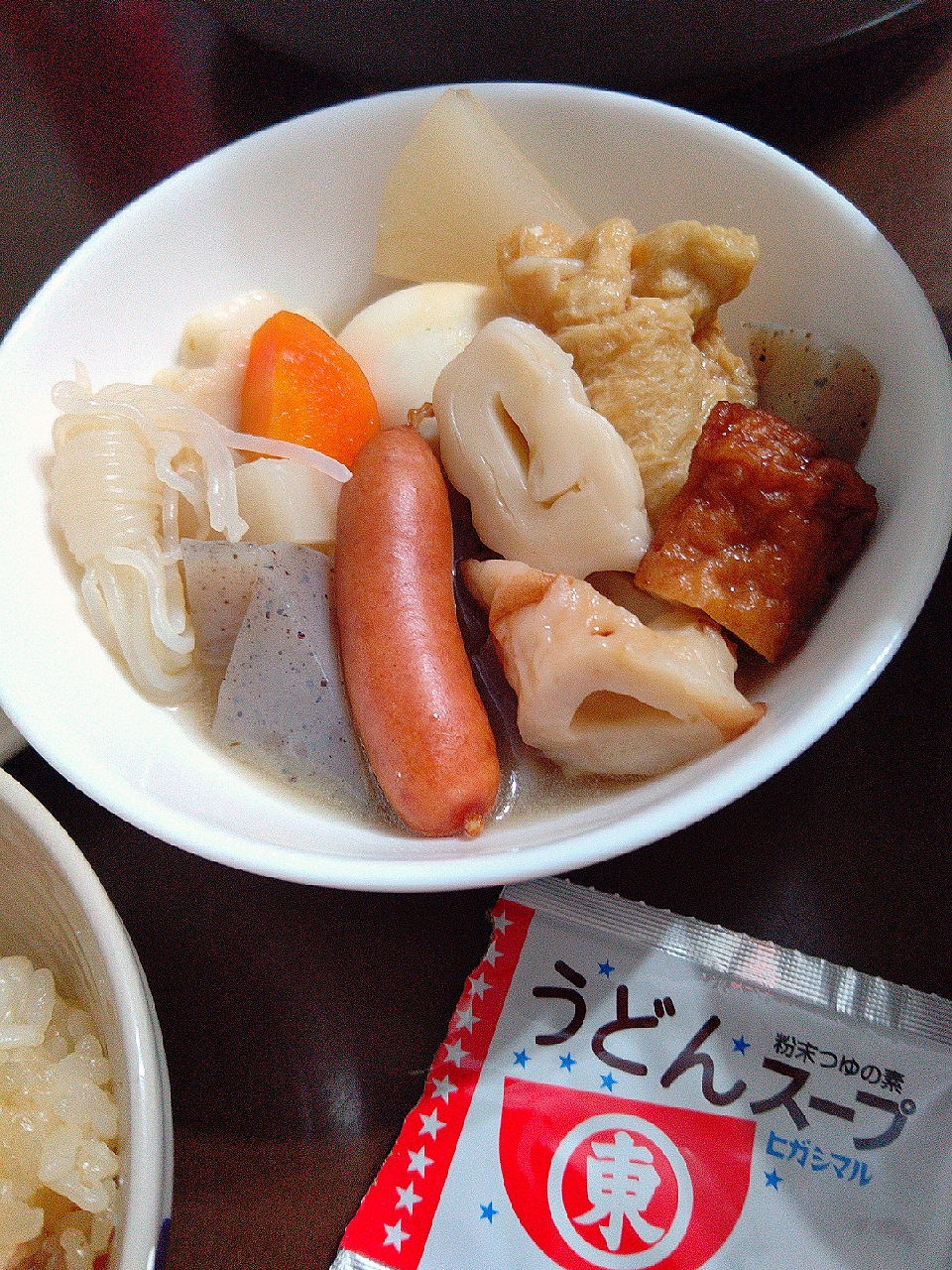 うどんスープでおでん