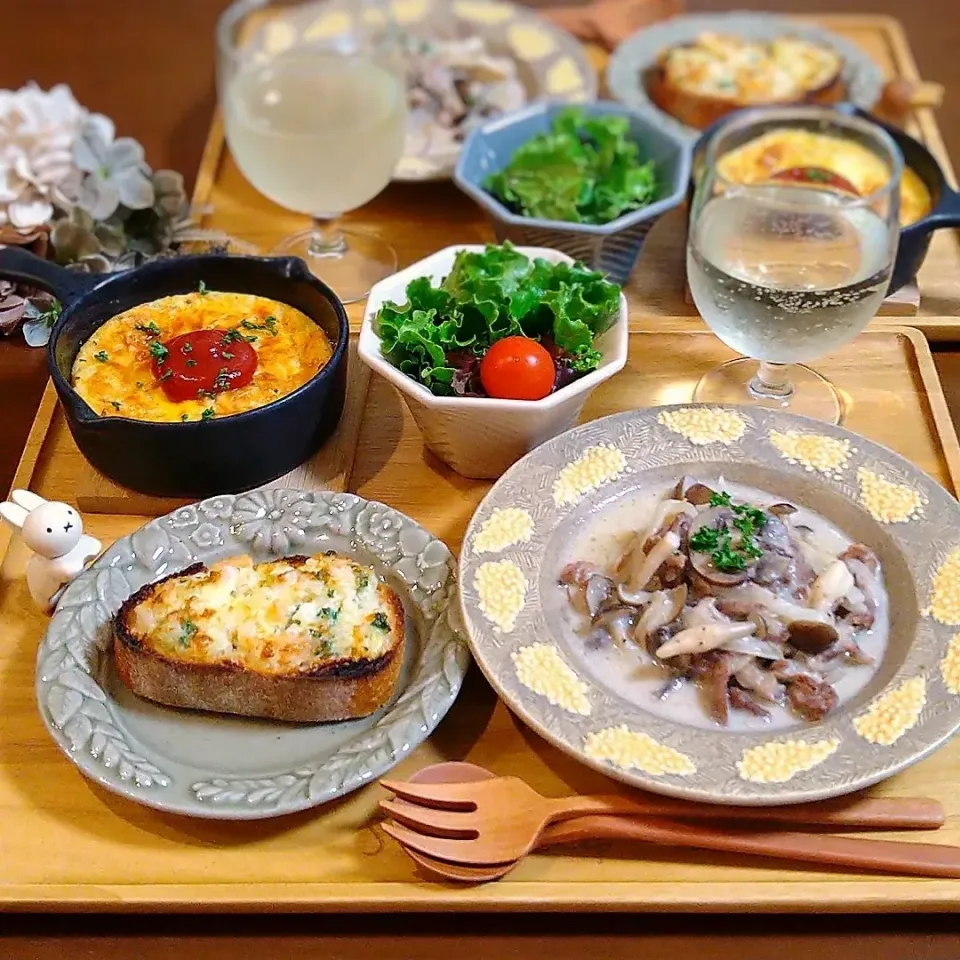 きのこと牛肉のクリーム煮|こだしーさん