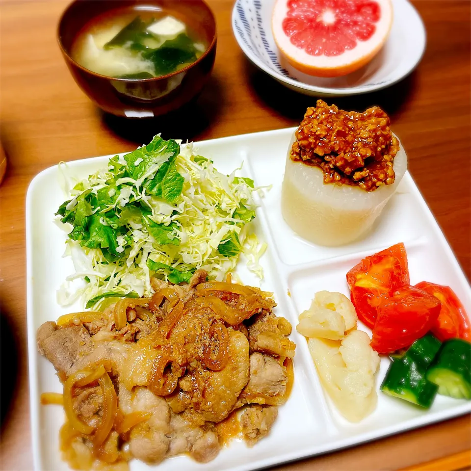 Snapdishの料理写真:豚こまの生姜焼き|teritamagoさん