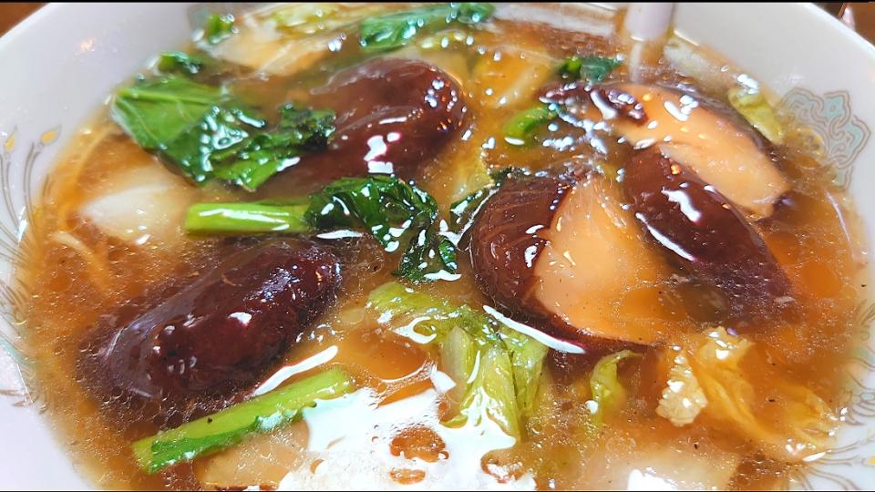 中華居酒屋 龍虎 (りゅうとら)
シイタケ、青菜のあんかけ麺
@十条2分
(赤羽から徒歩23分)
22269