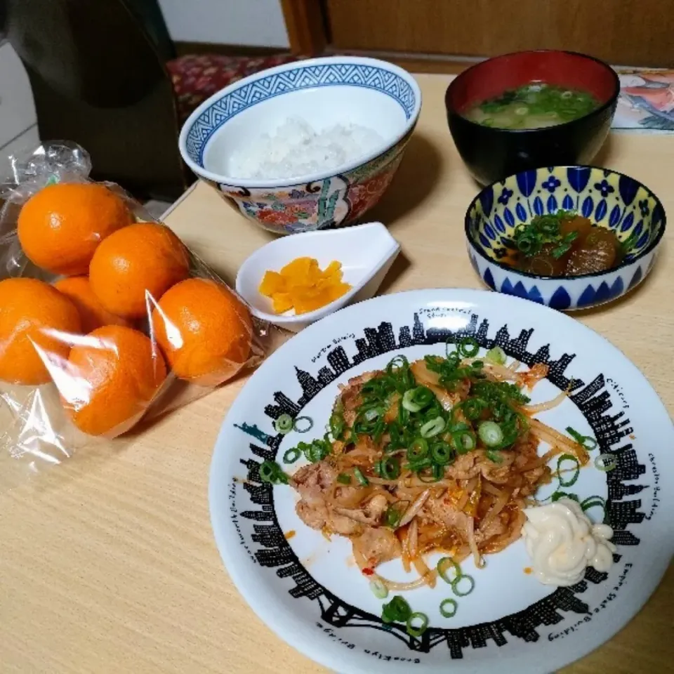 豚キムチ定食。|ariyo4200さん