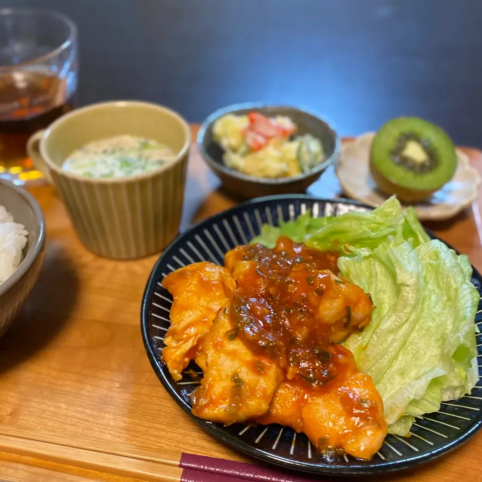 鶏チリ|ちぐあささん