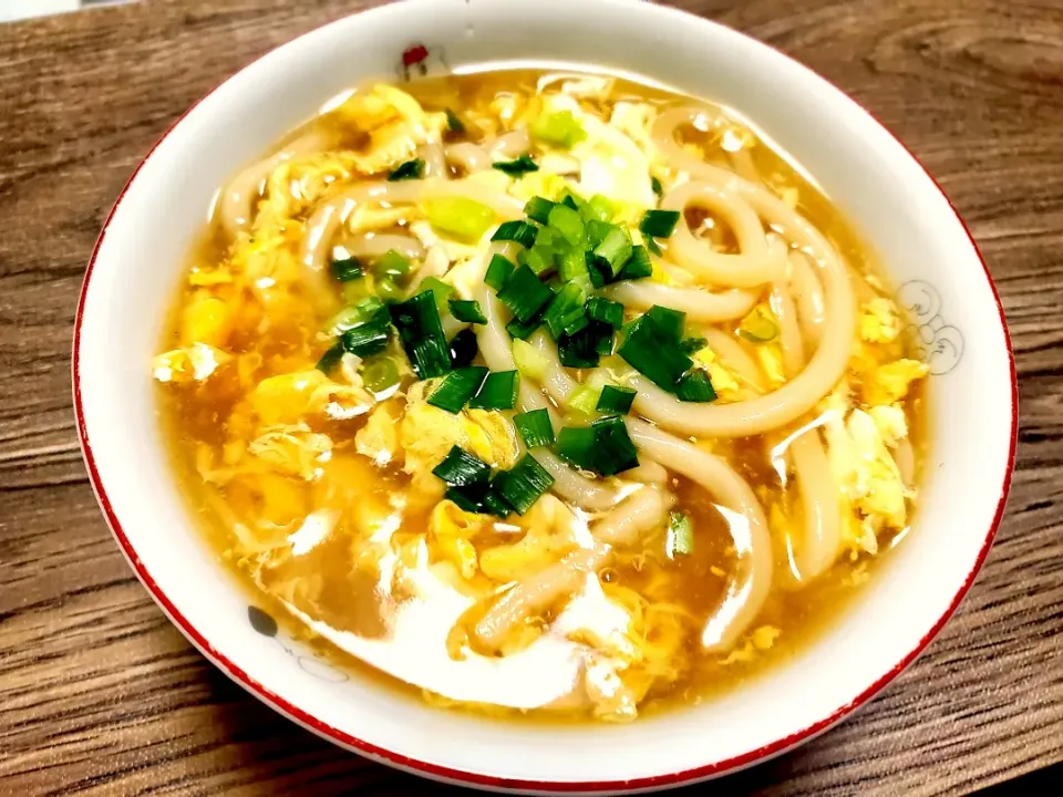 Snapdishの料理写真:あんかけ卵うどん|バンビさん