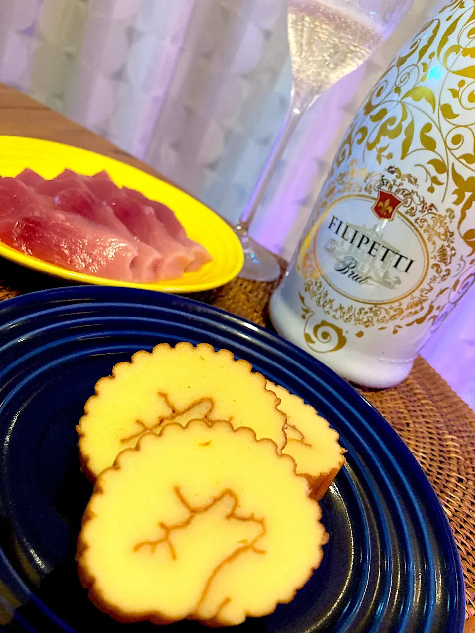 いちまさの伊達巻とメジマグロ刺身😋🥂💕✨|アイさん