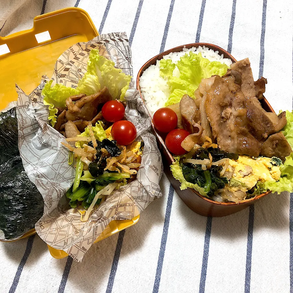 Snapdishの料理写真:次男＆三男男子高校生弁当|mickyさん