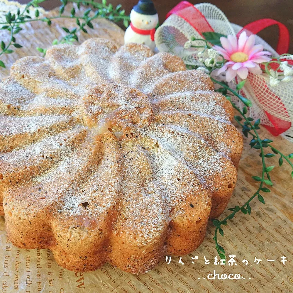 とんちんさんのスイーツ♡
紅茶とりんごのケーキ♡|ちょこさん