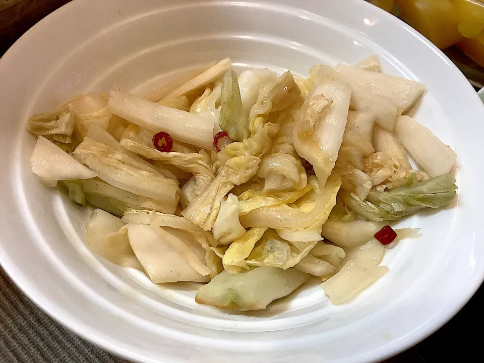 これは美味しい😋『白菜の漬物炒め』|アライさんさん