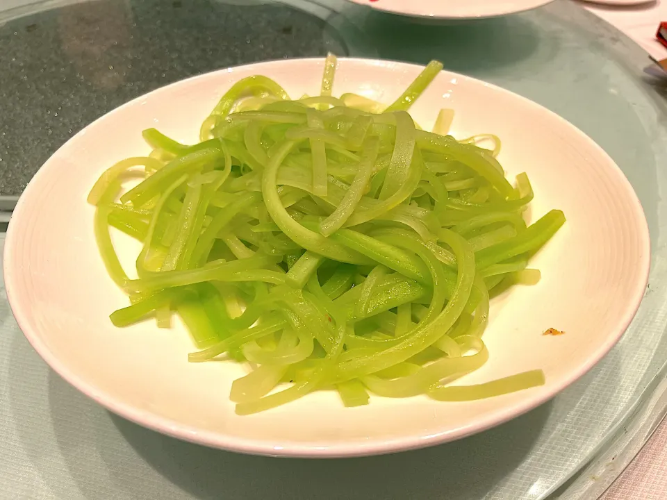 Sautéed shredded lettuce shoots|skyblueさん