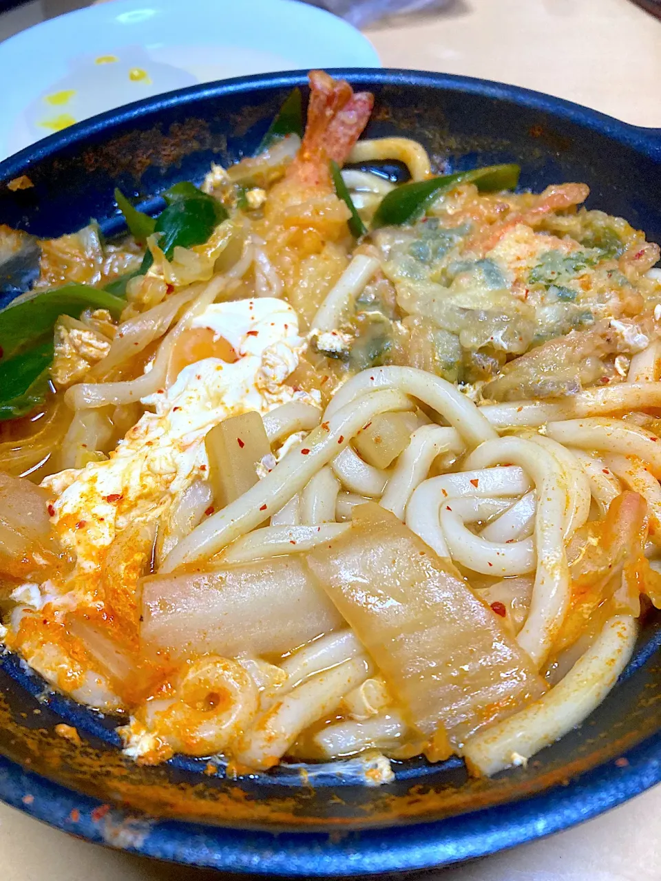 単身赴任中の男飯(キムチうどん)|おおもりの星さん