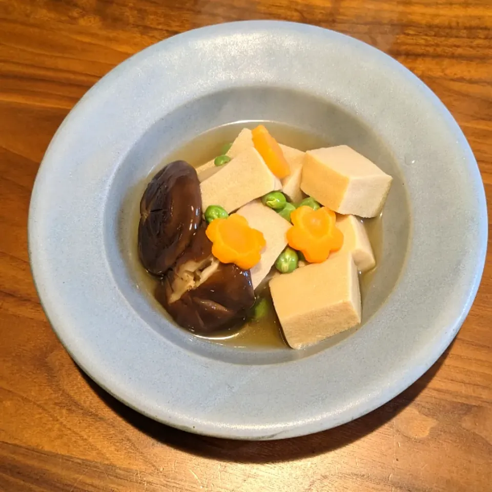 朝ごはん 高野豆腐の含め煮|ちくさん