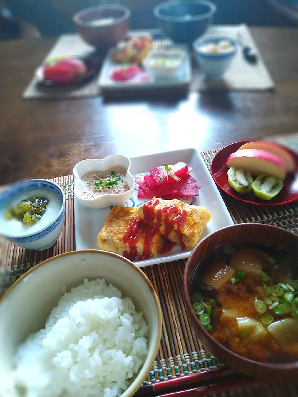 朝ごはん🌄！|まめころさん