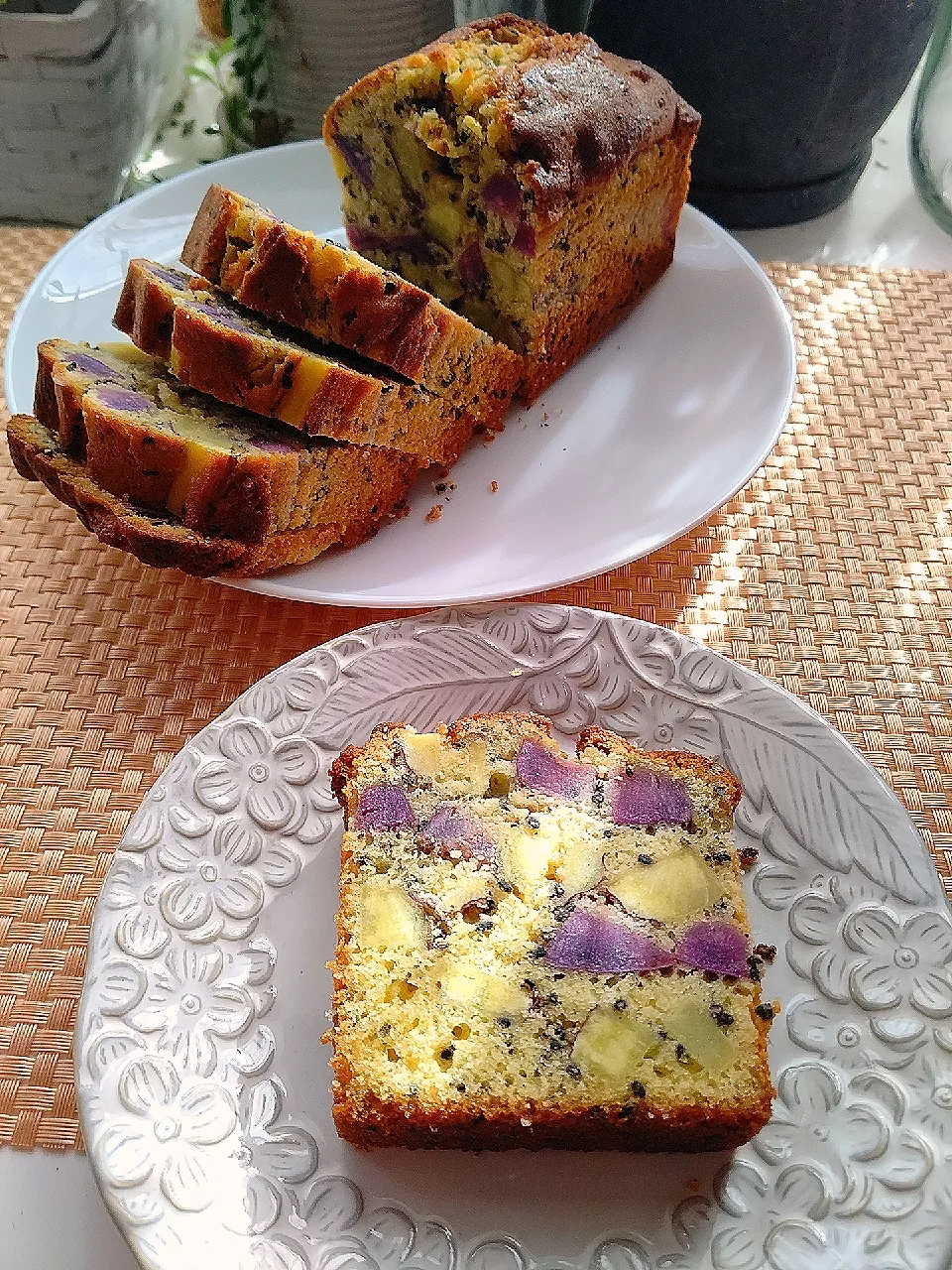 まゆみさんの料理 とんちんさんの料理 さつま芋と胡麻のパウンドケーキ🍠 めちゃうま❣️|まゆみさん