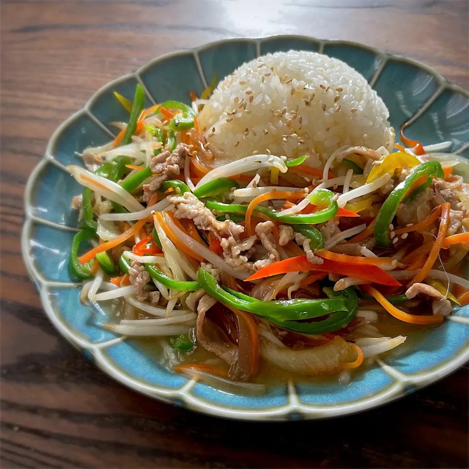 豚肉と野菜のあんかけごはん|Kiyoさん