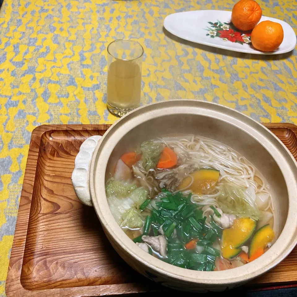 冬至のほうとう鍋　"ん"のつくもので栄養と運をたっぷりいただきました|kaoriさん