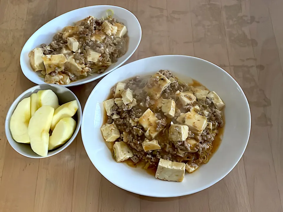 麻婆かた焼きそば　りんご|そのみさん