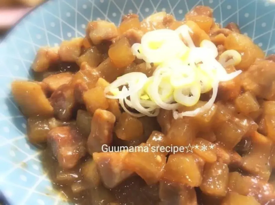 フライパンで簡単♡大根と豚バラブロックの炒め煮|Guuママさん