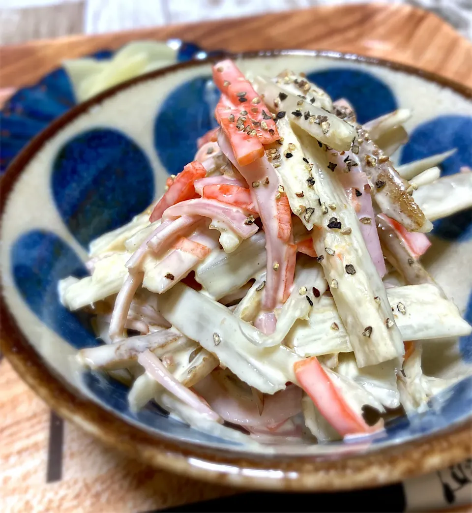 たたきごぼうとマヨのハムサラダ🥗|さくらさん