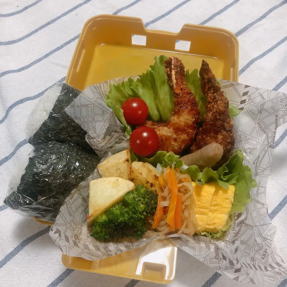 Snapdishの料理写真:次男男子高校生弁当|mickyさん