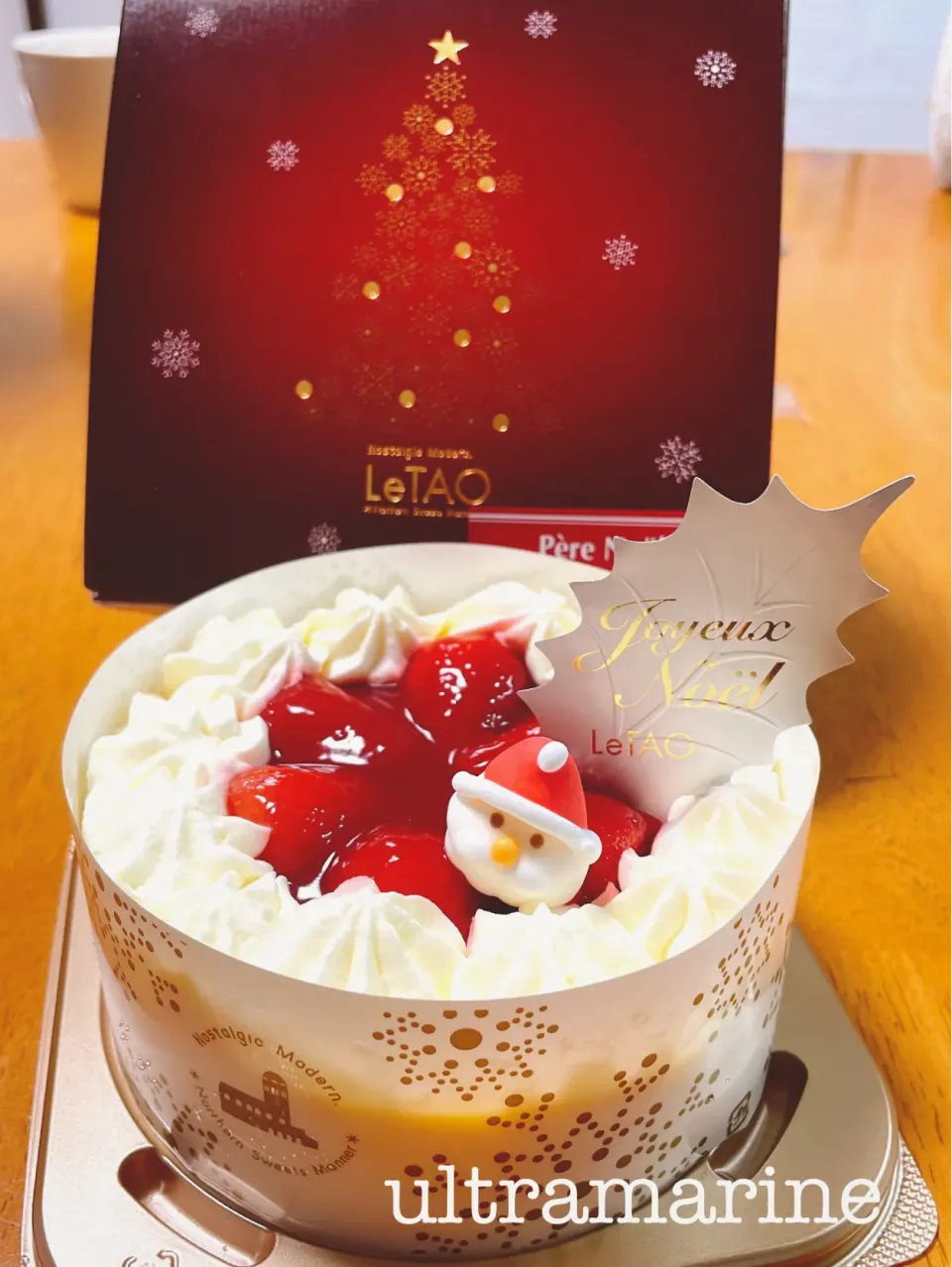 Snapdishの料理写真:＊初。ルタオのクリスマスケーキ♪＊|ultramarineさん