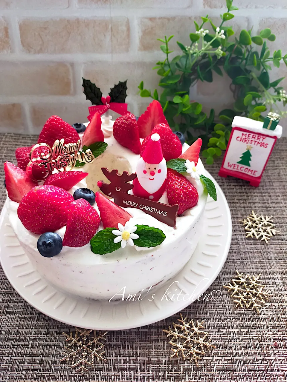 クリスマスリングケーキ☺️🎄💕|あみさん