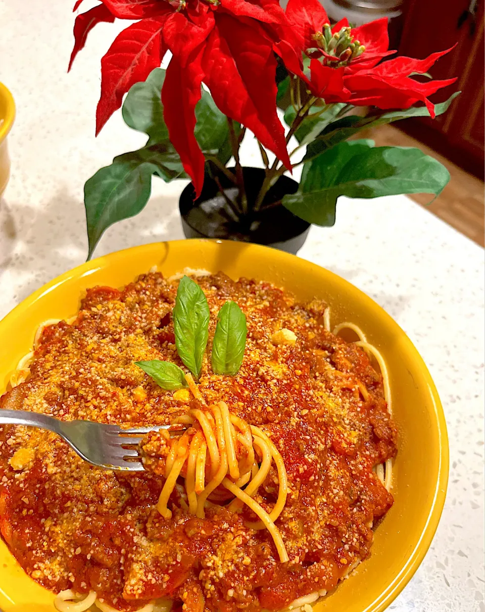 Spaghetti night for Christmas Eve|🌺IAnneさん