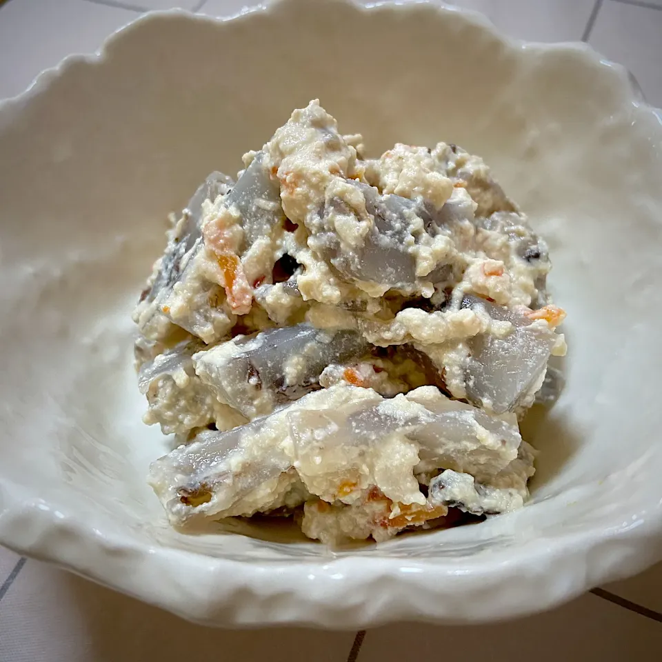 パンダこんにゃくの白和え|林とびぃさん