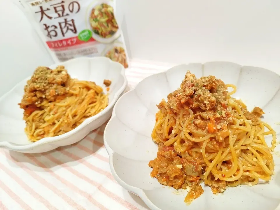 大豆のお肉でゴロゴロミートパスタ風❤|Kutanmam.さん