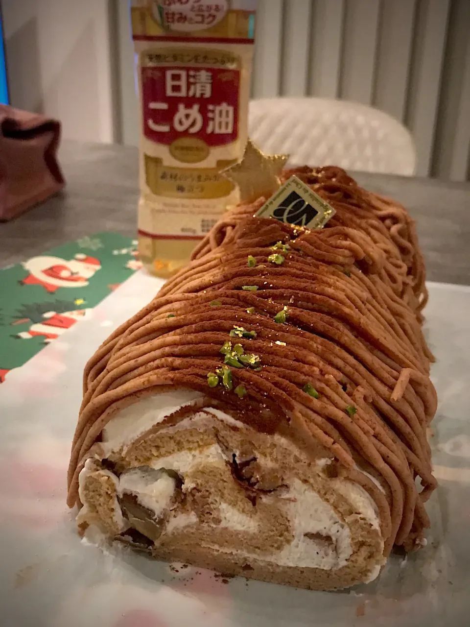 モンブランロールケーキ🎄|☆マミ☆さん