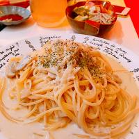 カニクリームパスタ🍝