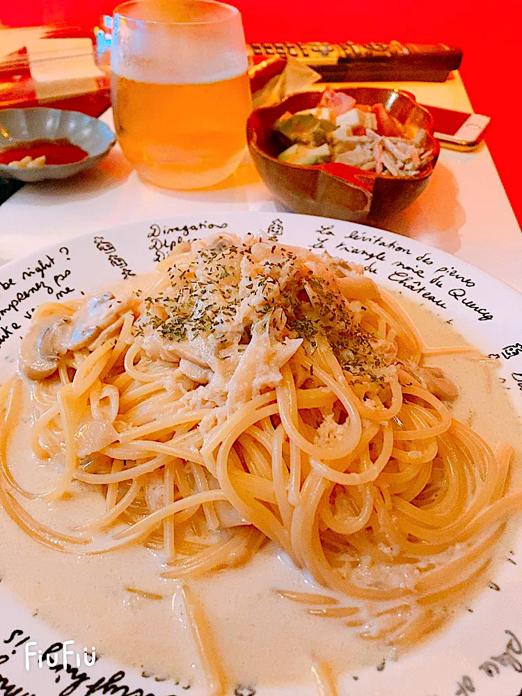 カニクリームパスタ🍝|kaori0212さん