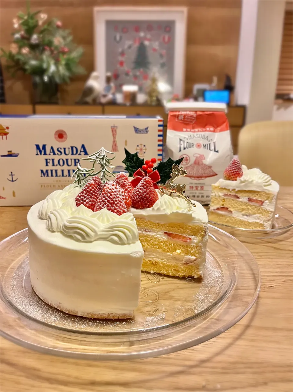 シンプル苺ショートケーキ🎂christmas|わたげさん