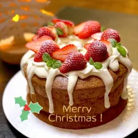 Snapdishの料理写真:ココアシフォンケーキ🎄|rikorikoさん