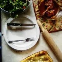 Green salad, Chicken and Lasagna|Sasha Harvestさん