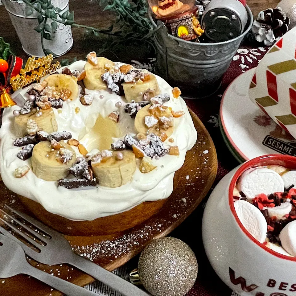 Snapdishの料理写真:ナッペが苦手なわたしが作るクリスマスケーキ|はるなさん