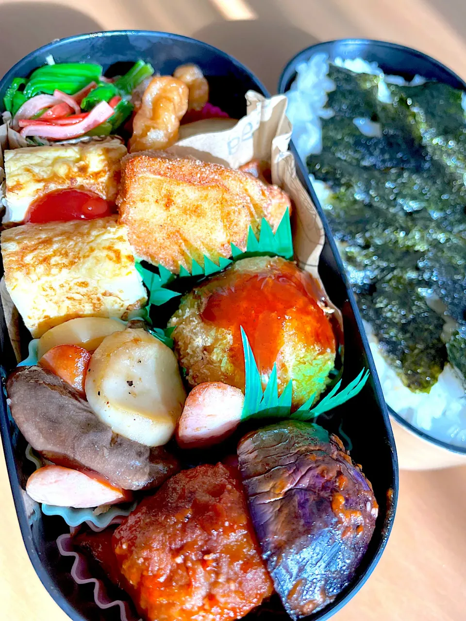 Snapdishの料理写真:今日の旦那のお弁当🍱|sacchan( ﾐΦﻌΦ)ฅさん