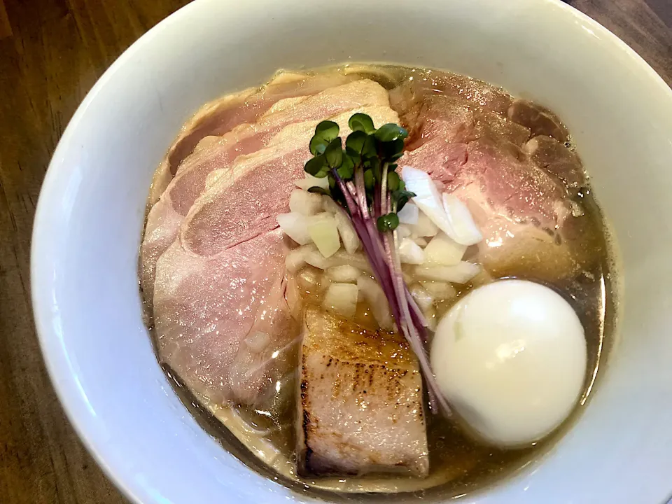 Snapdishの料理写真:麺壁九年＠井荻　特製にぼしラーメン　¥1,200  美味しいんですが、スープがちょっとぬるかったので身体は温まりませんでした😂|BUBUさん