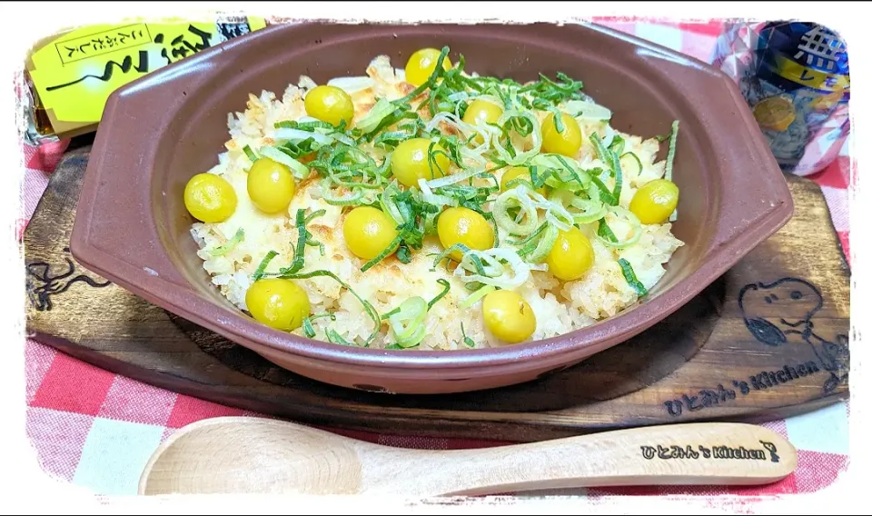 由美さんの料理 食卓を紡ぐおたより便　淡紫で明太子ドリア|ひとみんΨ(*´∀｀)Ψさん