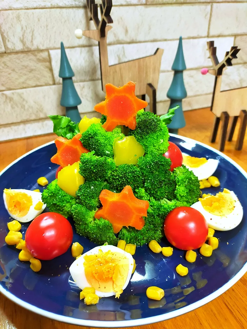 Snapdishの料理写真:ブロッコリーツリー🎄.*|COCOMO🌼*･さん