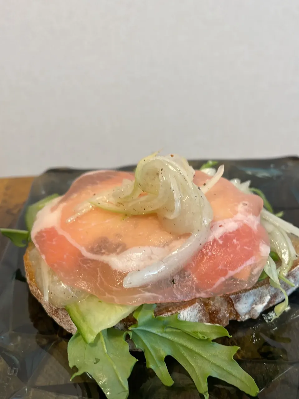 Snapdishの料理写真:ブランチ　カンパーニュサンド|里美さん