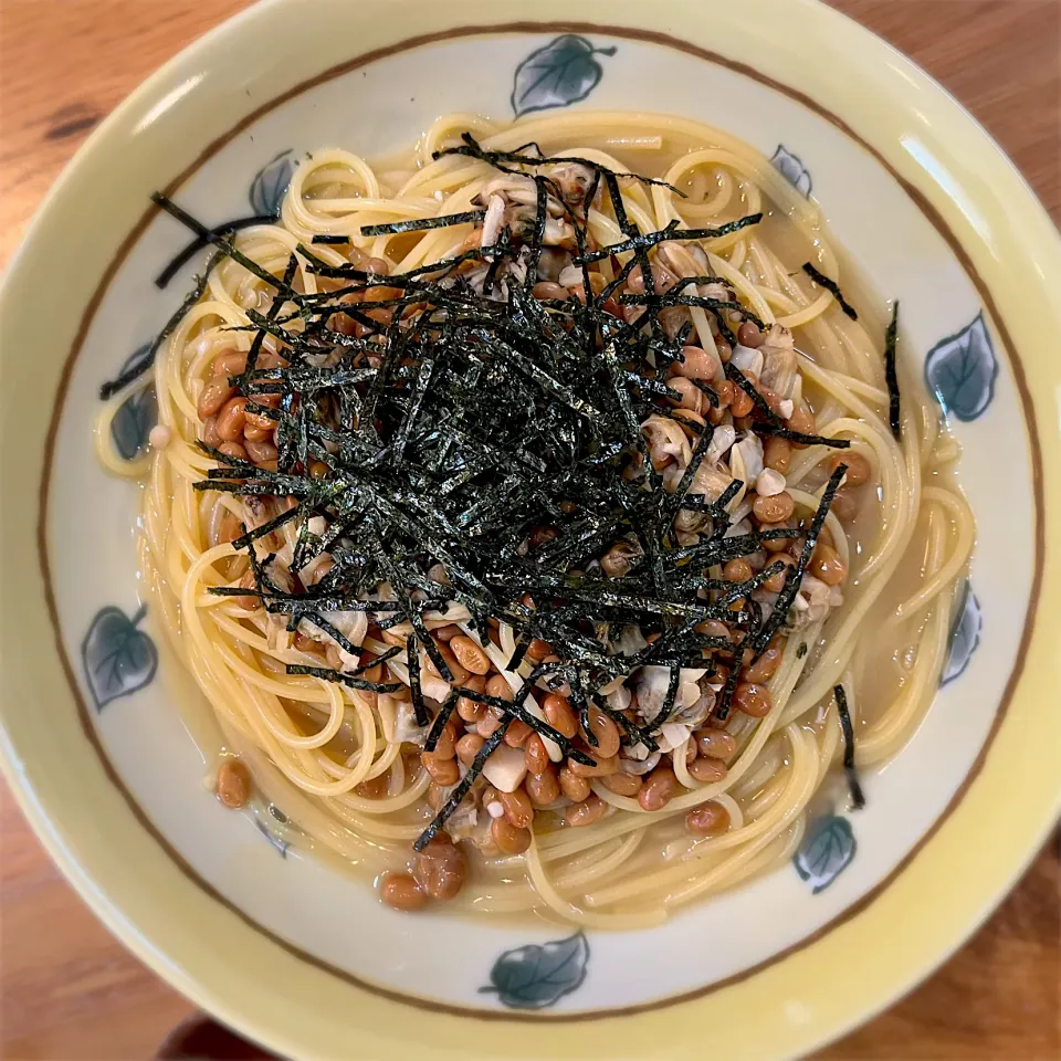 Snapdishの料理写真:あさり納豆パスタ|nomuraさん