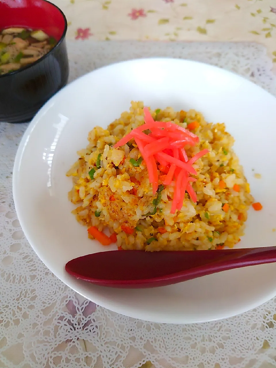 Snapdishの料理写真:牡蠣醤油を頂いたので
炒飯作りました
　
一味違う美味しさでした😊|🍒ふみりん🍒さん