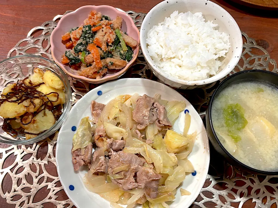 豚肉の梅肉炒め定食|hitomiさん