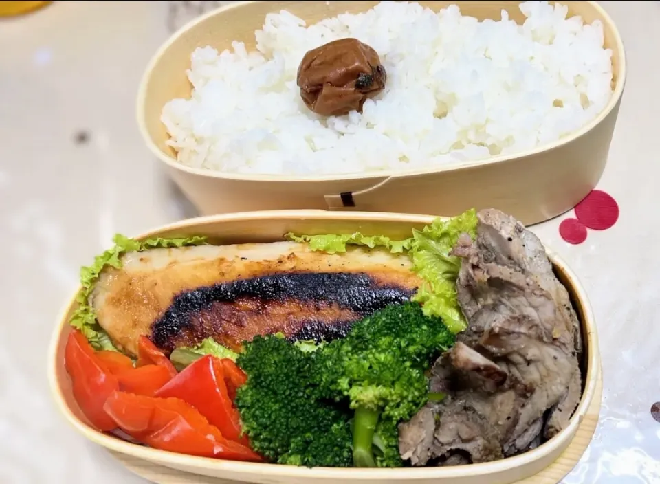 本日のお弁当〜主人が頑張って作った自分弁当〜|f.1125beさん