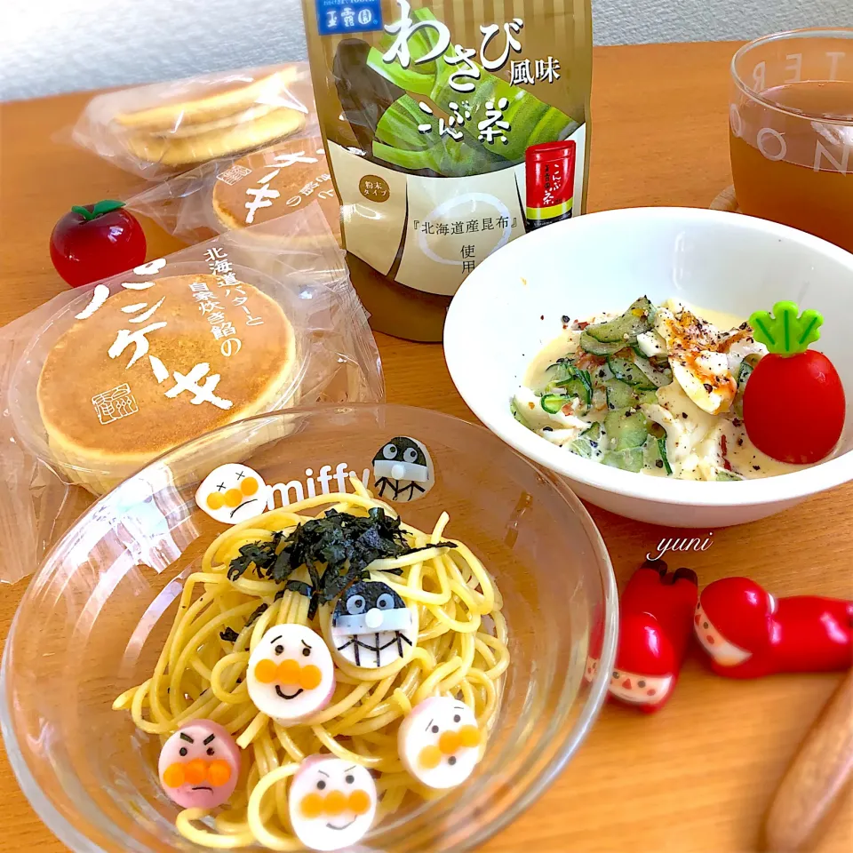 お昼ごはん🍝わさび風味こんぶ茶でパスタ🍝|🌸yuni🌸さん