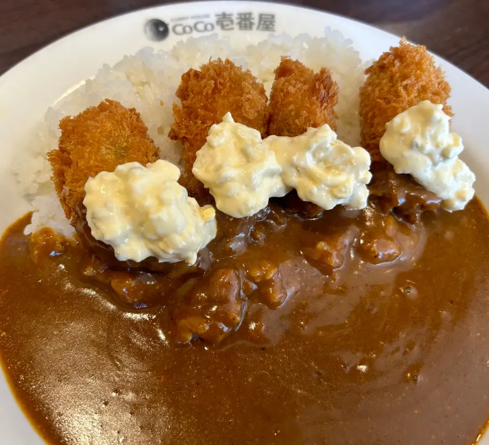 カキフライカレー🍛クリーミータルタルトッピング、5辛🌶🔥|buhizouさん