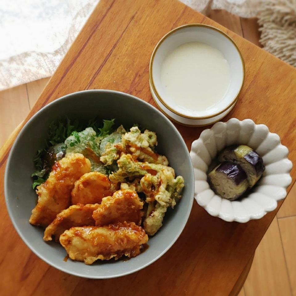 鶏天丼＆…