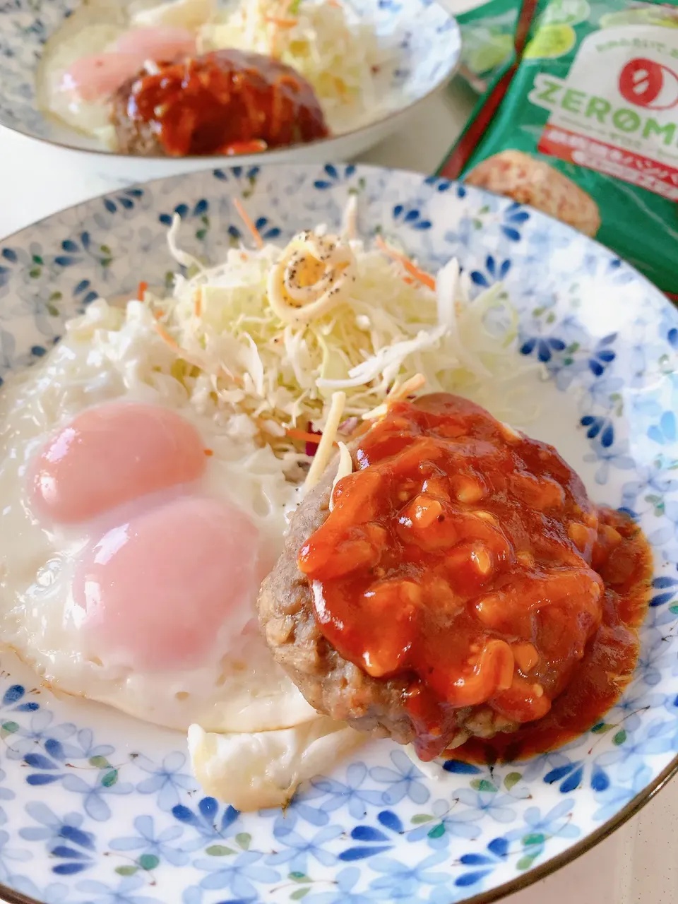 朝食のゼロミートハンバーグ|chiemiさん